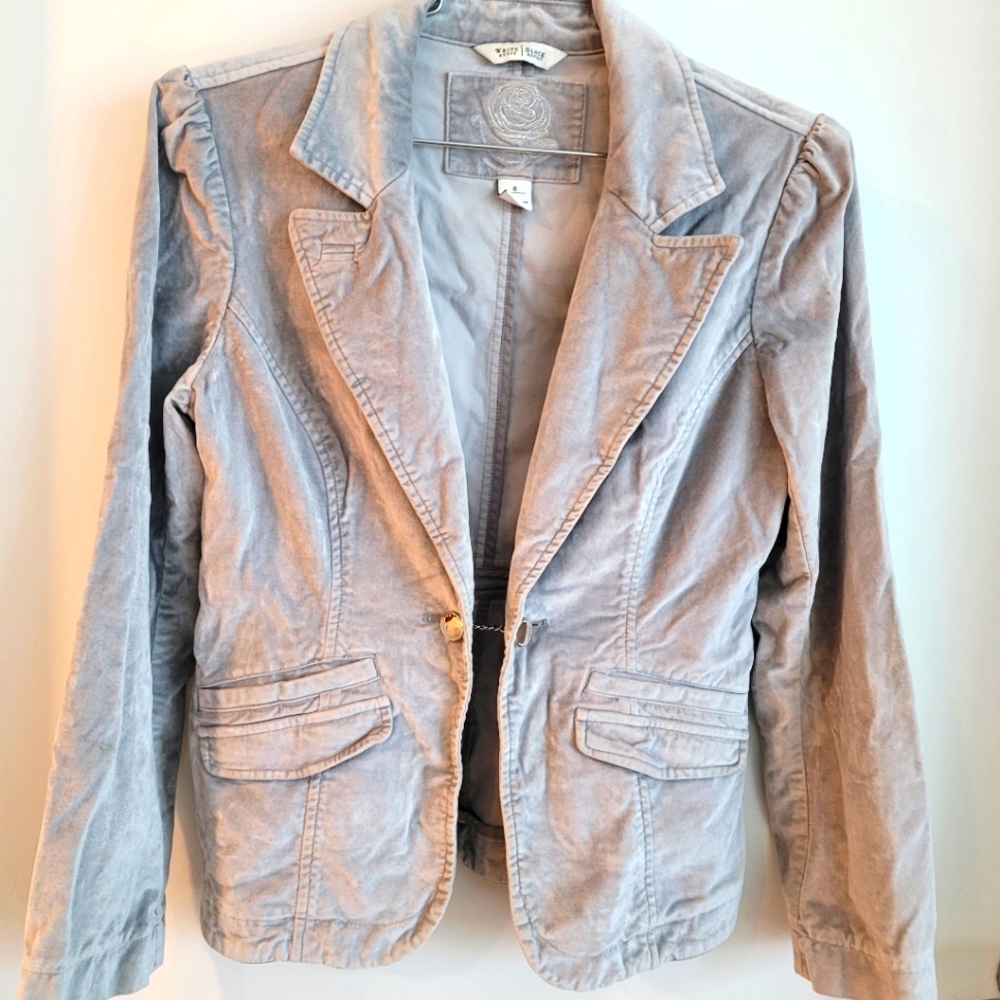 WHBM Velvet Blazer